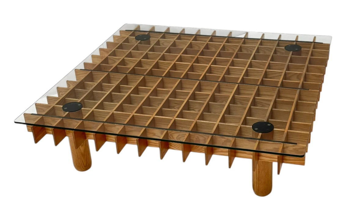 XL Kyoto Graphic Coffee Table by Gianfranco Frattini for Ghianda / Knoll, 1974